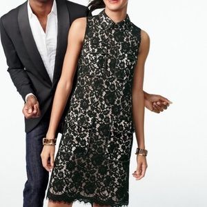 J. Crew Black Lace Sleeveless Dress